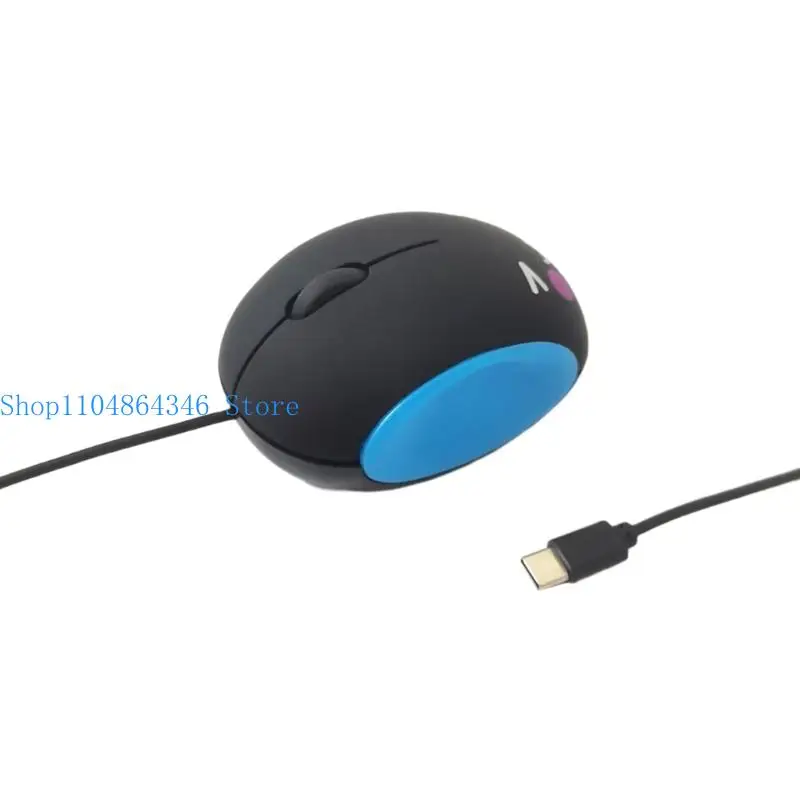652F ABS Corded Mouse 1200DPI Type C Ergonomic Long Work