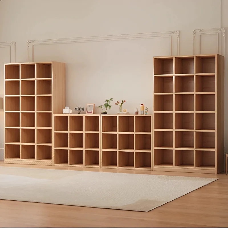 Free combination bookcase display cabinet, living room free combination cabinet, study cabinet against the wall, floor bookshelf