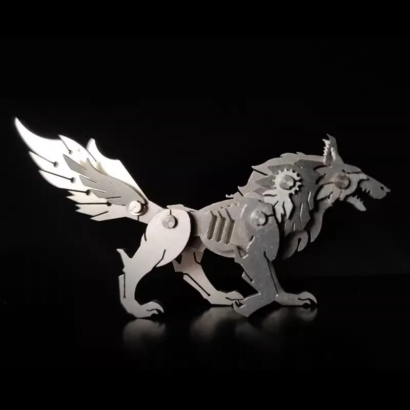 Wolf Steel Warcraft three-dimensional metal puzzle assembly model handmade difficult boy gift toy creative