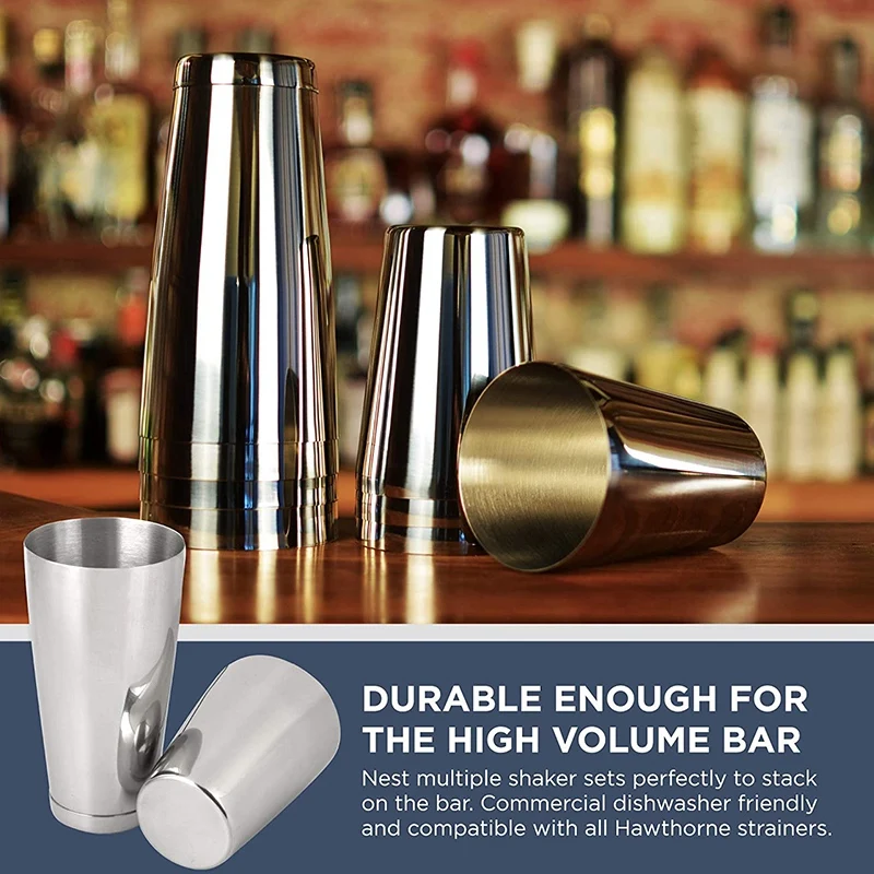 

Cocktail ShakerPremium Cocktail Shaker Set-Piece Pro Boston Shaker Set. Unweighted Drink Shaker Made From Stainless Steel 304