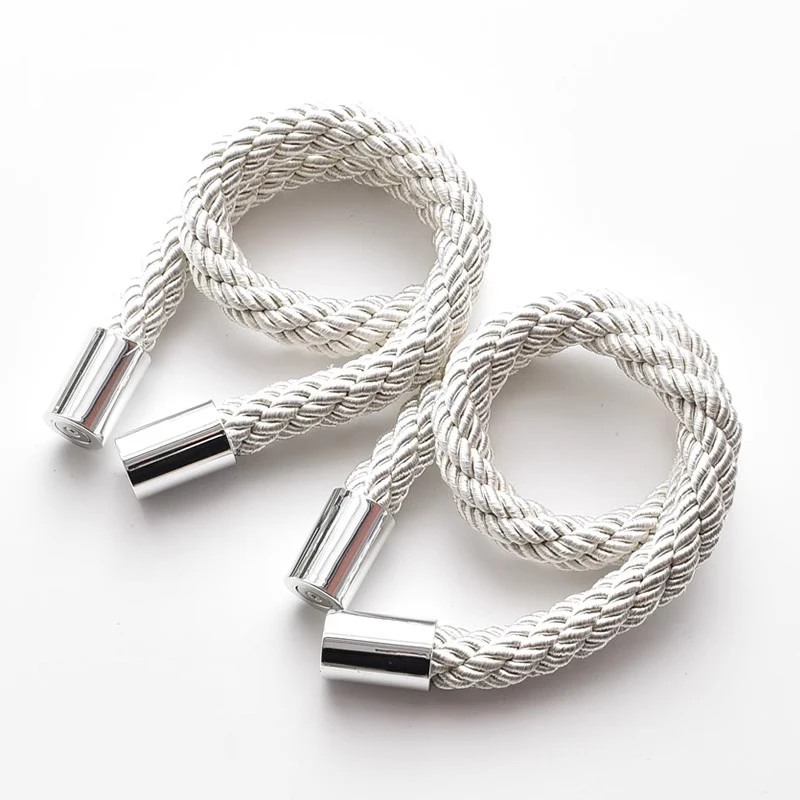 2pcs Curtain Strap Thick Rope Magnetic Buckle Rope Accessories Decorative Magnet Curtain Buckle Rope Multi-Color Optional