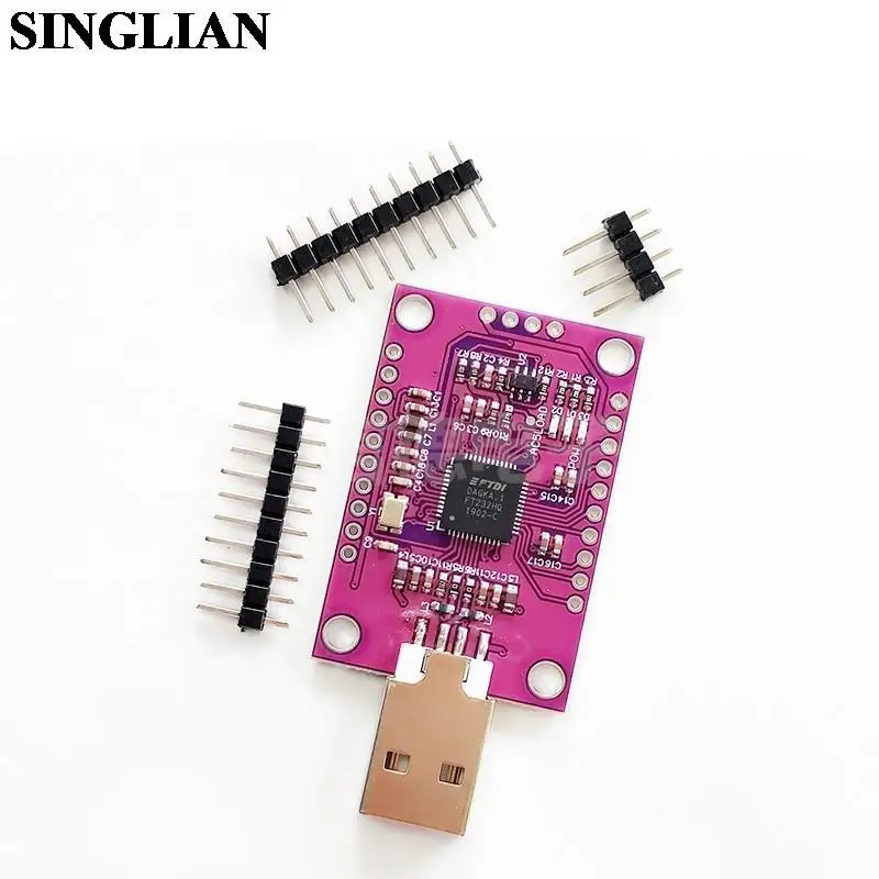 MCU FT232H High-speed Multi-function/USB To JTAG UART/FIFO SPI/I2C Module External Memory