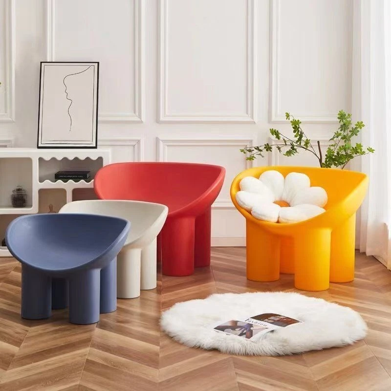 Nordic elephant leg creative sofa chair balcony leisure outdoor sofa stool bedroom Internet celebrity chair lazy single chair