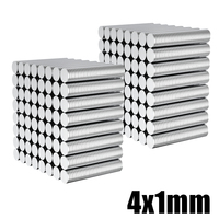 100/300 Pcs 4x1 mm Mini Small Magnets 4mm x 1mm Round 4*1 Super Powerful refrigerator magnets Disc
