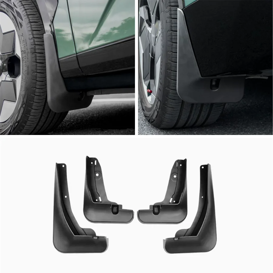 For Geely Zeekr X 2023 Exterior Accessories Front Rear Mud Flap Mudguards Splash Guards Fender Plastic Cover Trim