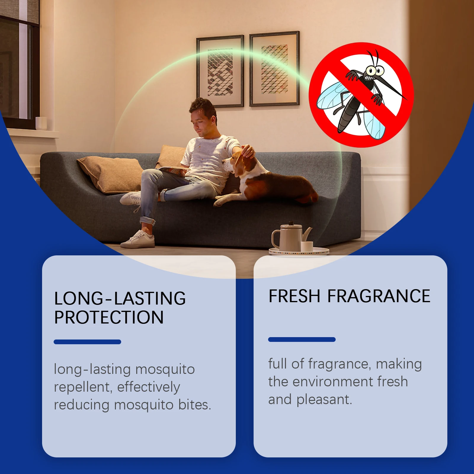 La formule à base de plantes en spray répulsif anti-moustiques portable fournit un soulagement de refroidissement des piqûres de moustiques, adaptée à un usage extérieur et domestique