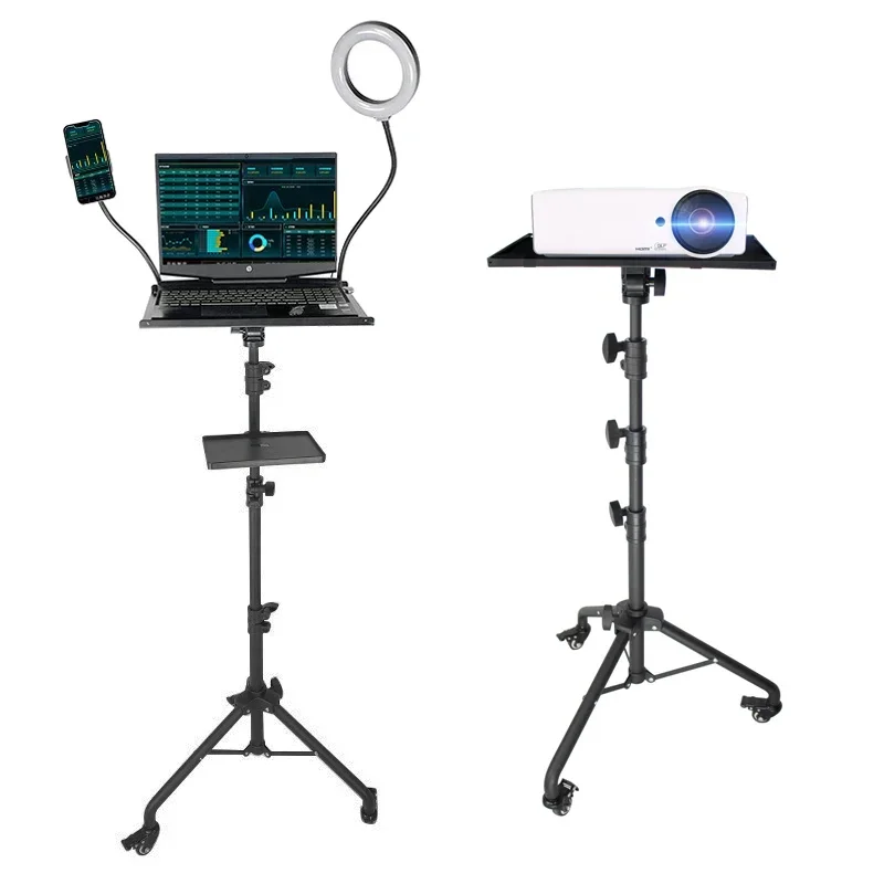 Tripod Base Laptop Stand Portable Equipment for Projector Audio Mixer Tiktok Streaming Live Show Studio Video Production Lecture
