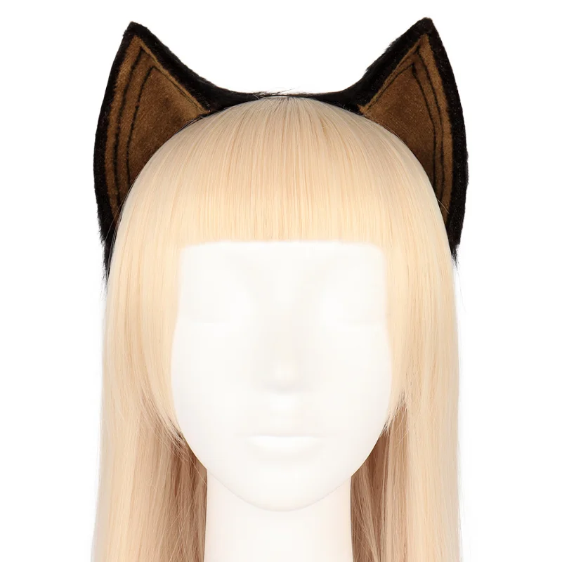 カワイイ-猫の耳のヘッドバンド,ヘッドバンド,人工金属,イスラム教徒,キツネの耳,ヘアアクセサリー,JKの女の子のためのハロウィーンパーティーのためのコスプレアクセサリー