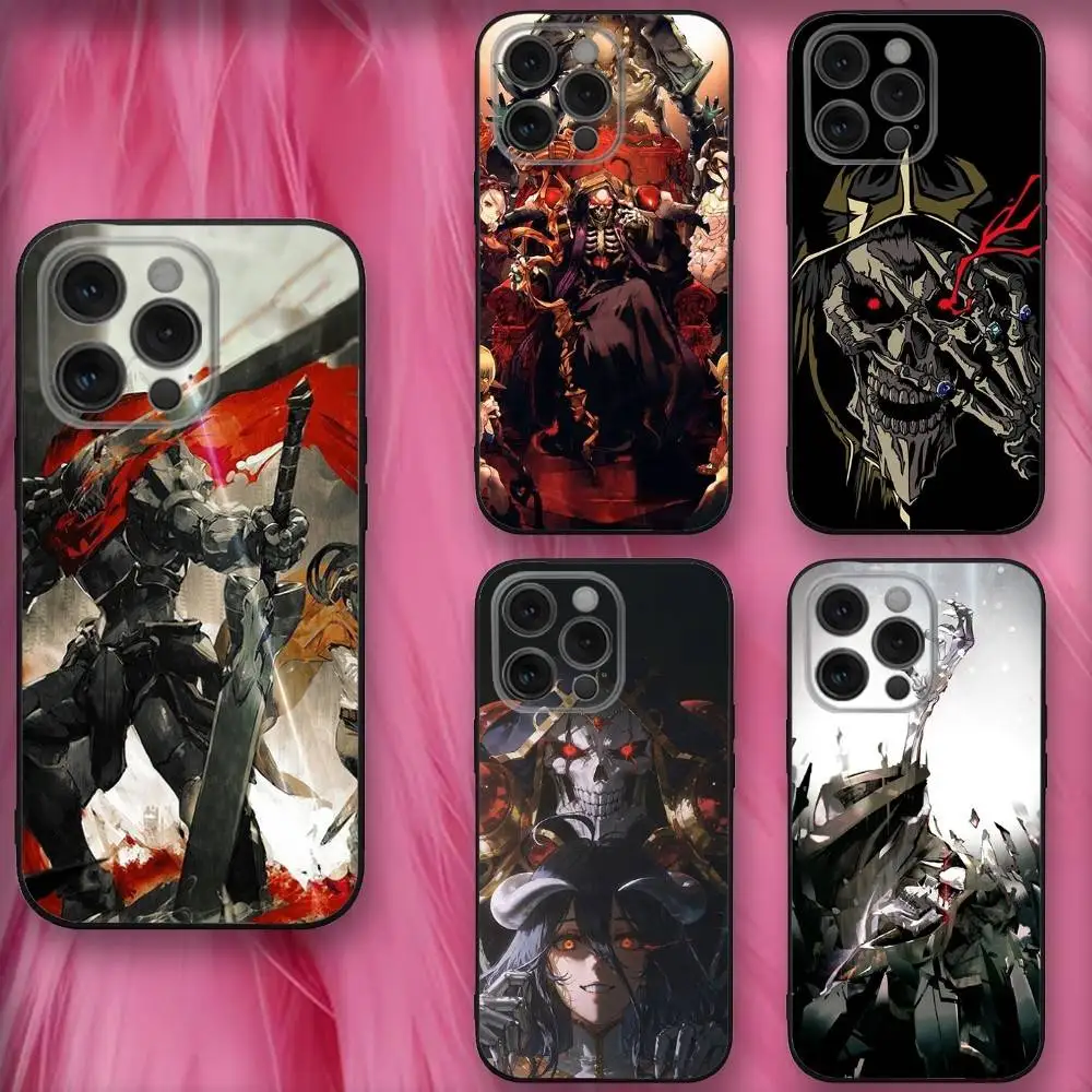 

Anime O-Overlords Phone Case For iPhone 16,se4,15,14,13,12,11,Pro,X,XS,Max,XR,Plus,Mini Soft Black Cover