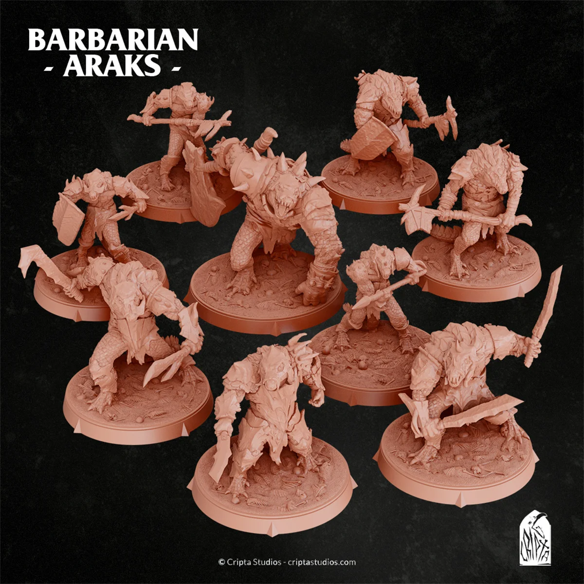 Lizard Man Tribe Siege War Machine Warrior Dragon and Dungeon DND Running Team Board Game Chess Model