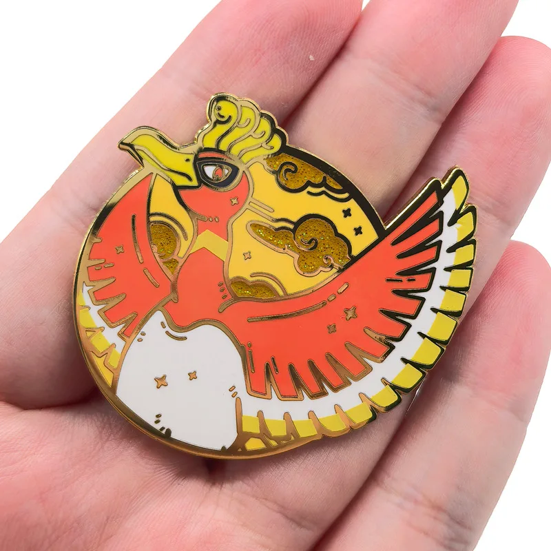 

4cm Anime Game Monster Dragon Hard Enamel Pin Lapel Pins for Backpack Metal Badges Brooch for Clothes Jewelry Accessories