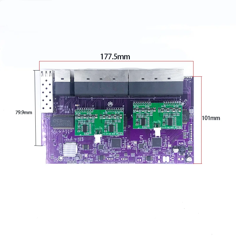 16port 100M 802.3AT/AF POE 48V With 2port 1000M UPLINK/NVR and 1port 1000M SFP switch module