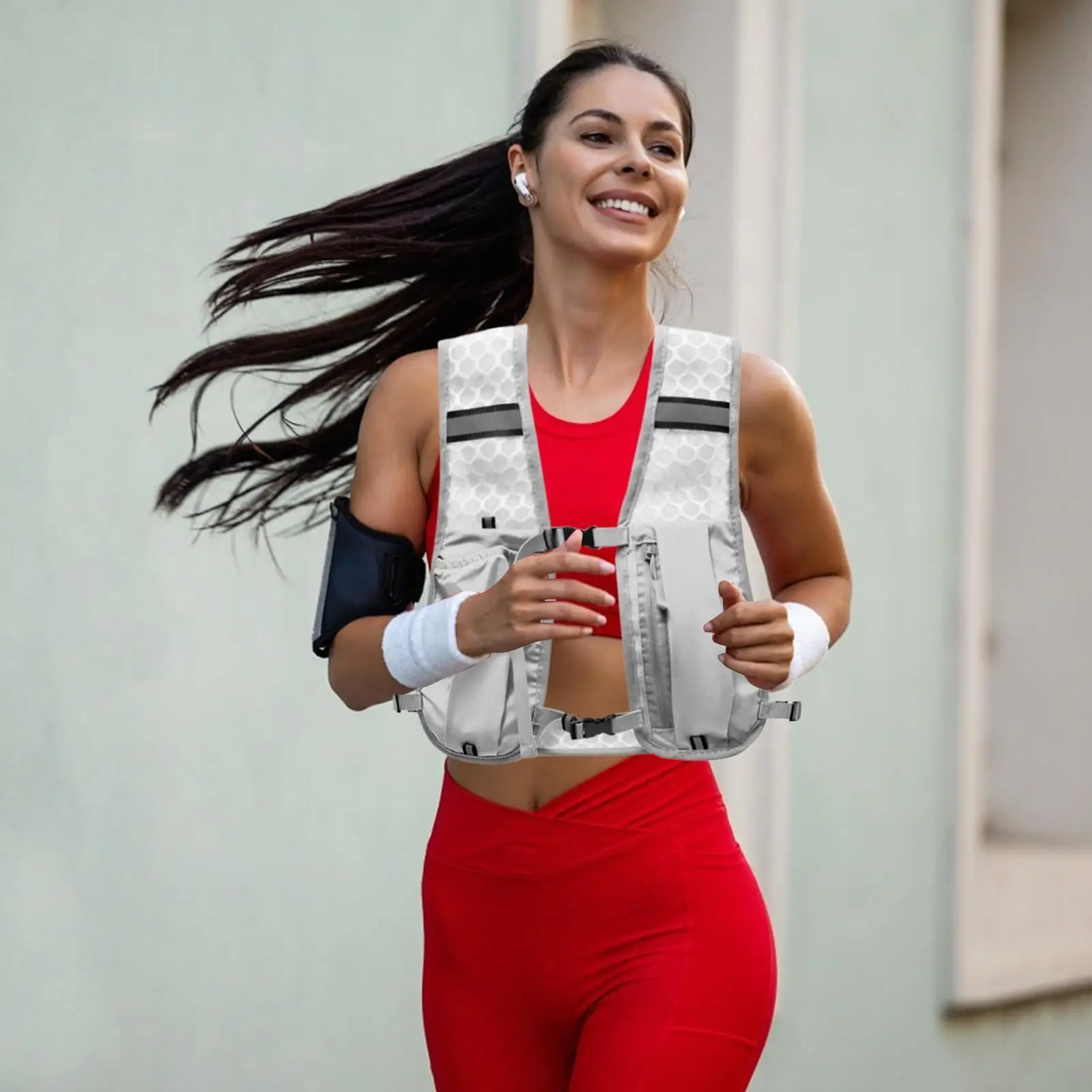 

For Biking Running Storage Vest Lightweight Running Vest Breathable Marathon Bicycle Bag Water Bottle 500ML