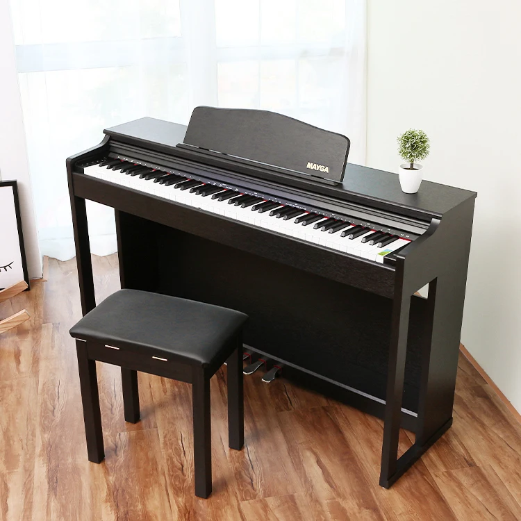

OEM MAYGA MP-17 Model 88-Key Keyboard, Supports PC/Tablet/Cell Phone Connecting, Audio And MIDI In/Output Electronic Piano