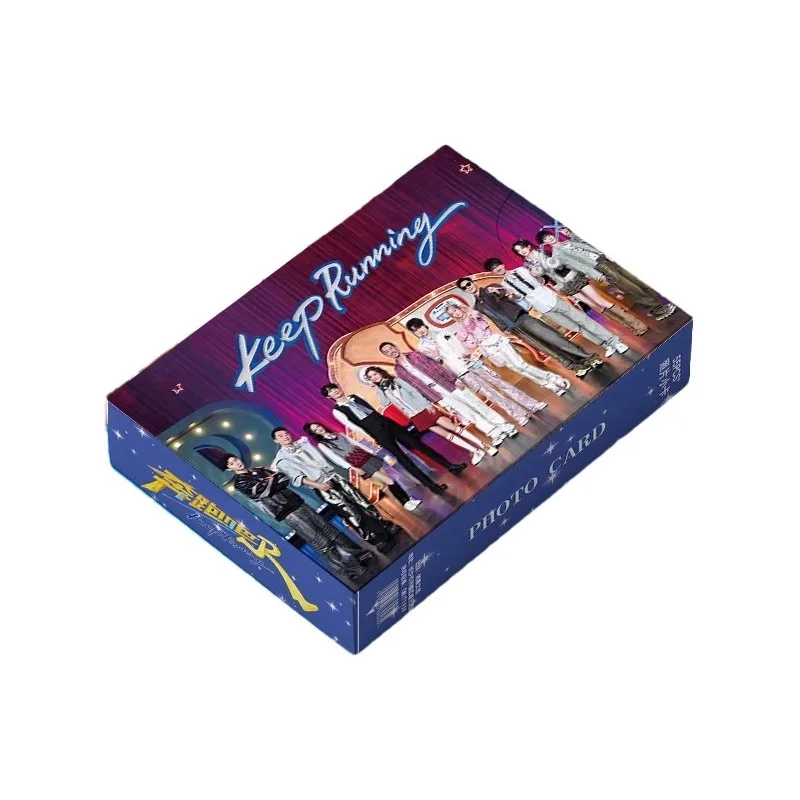 55 قطعة/المجموعة/مجموعة من بطاقات الصور المجسمة Keep Running Laser Lomo - Bai Lu & Adam Fan Chengcheng هدية مثالية لمحبي