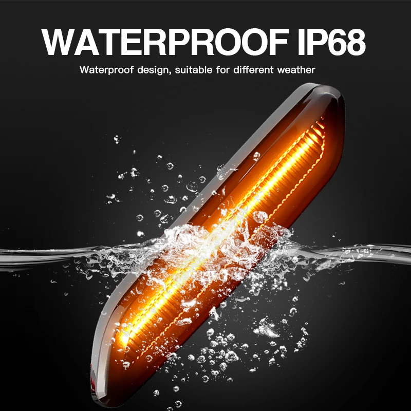 2 × لسيارات BMW ميني كوبر R60 كونتري مان R61 بيسمان 2010-2017 LED أضواء العلامات الجانبية الديناميكية بدوره مصباح إشارة المؤشر 12 فولت Canbus