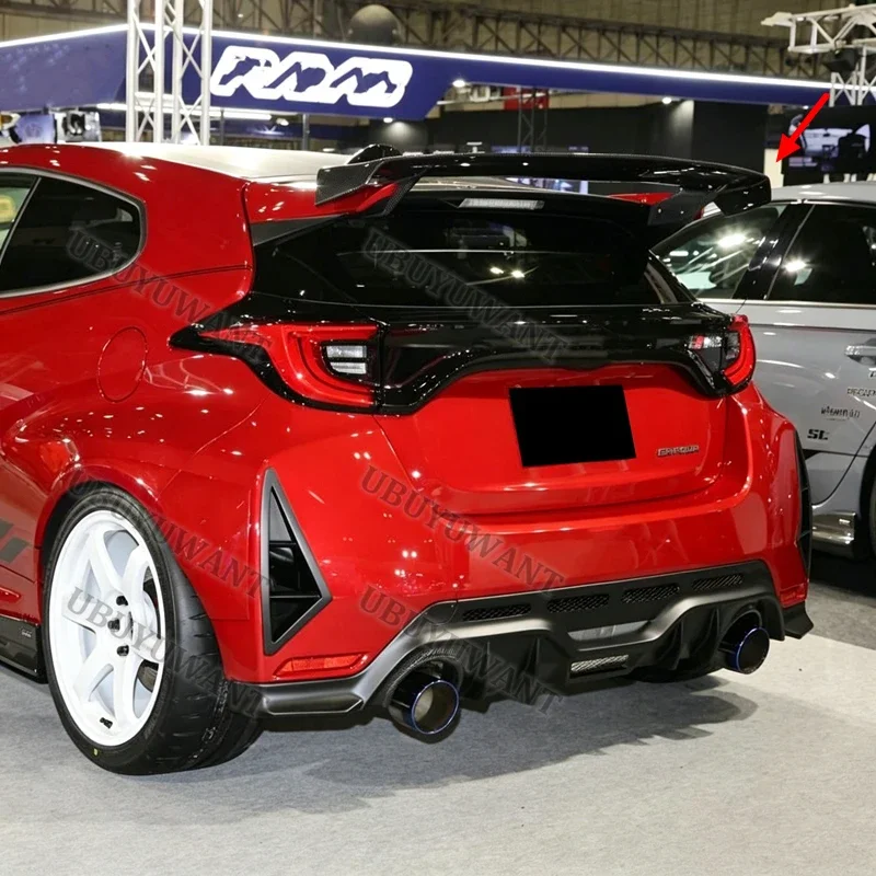 VRS Style For Toyota Yaris GR GXPA16 Car Trunk Spoiler Carbon Fiber Auto Rear Trunk Wing Accessories Spoiler