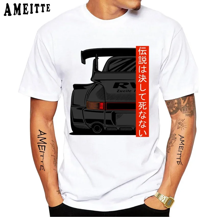 

Automotive Apparel RWB 993 964 JDM Tuning Car Classic T-Shirt New Summer Men Short Sleeve Hip Hop Boy White Casual Tees Tshirts