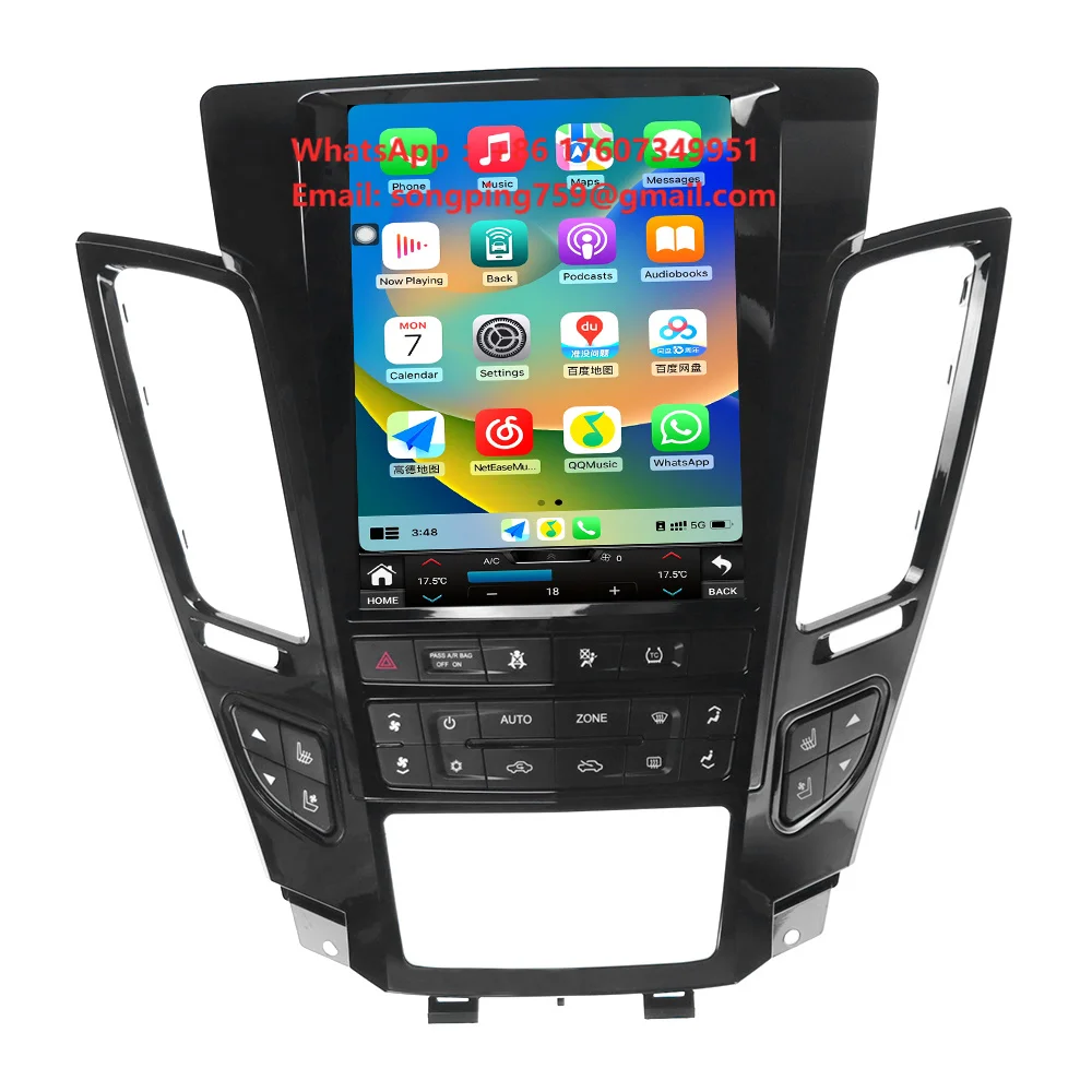 2024 Upgrade for Cadillac CTS 2007-2012 Android Car Radio Auto Electronics Stereo Player GPS Carplay Screen Accessories