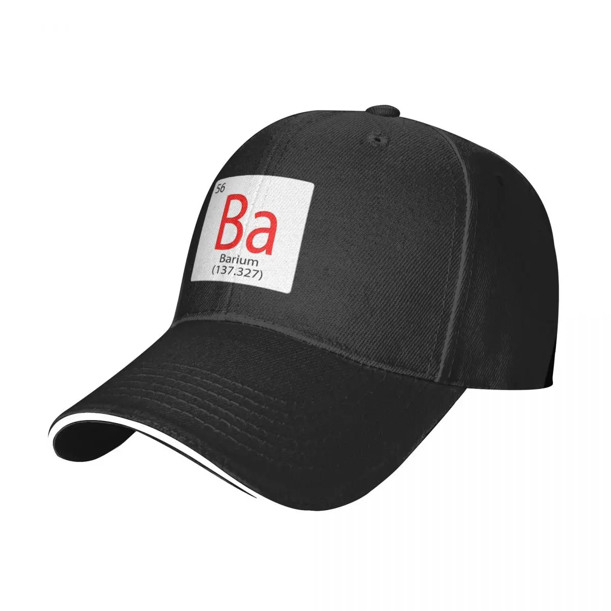 Fliese mit chemischem Element. Barium Ba Baseball Cap Snapback Cap Thermovisier für Mädchen Herren