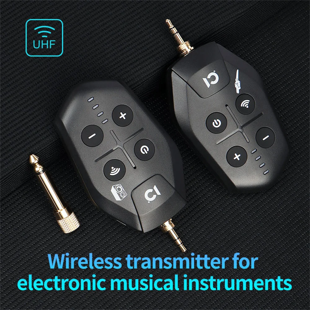 SHIDU UHF الغيتار اللاسلكي الارسال والاستقبال مع 3.5/6.5 مللي متر التوصيل للآلات الكهربائية الغيتار باس مكبر للصوت نظام PA