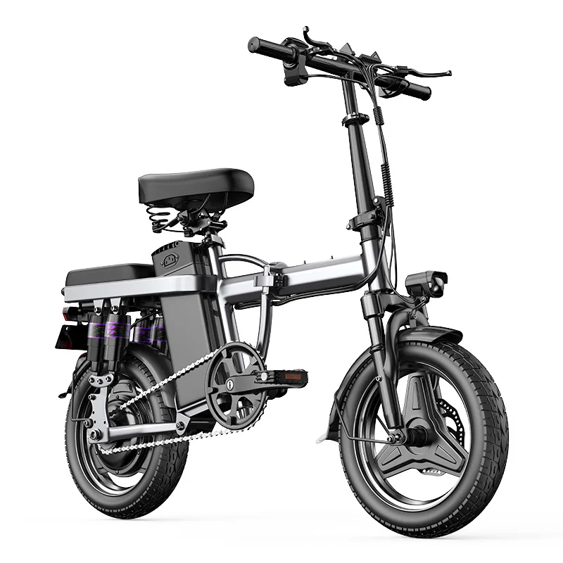 

Новый электрический складной велосипед Smart Design со съемной литиевой батареей 48 В, складной электрический велосипед с двойным дисковым тормозом для взрослых