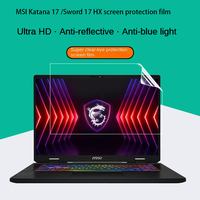 For MSI Katana 17 HX dustproof keyboard film 17.3-inch notebook Sword 17 HX/Vector 17 HX screen protective film toughened film