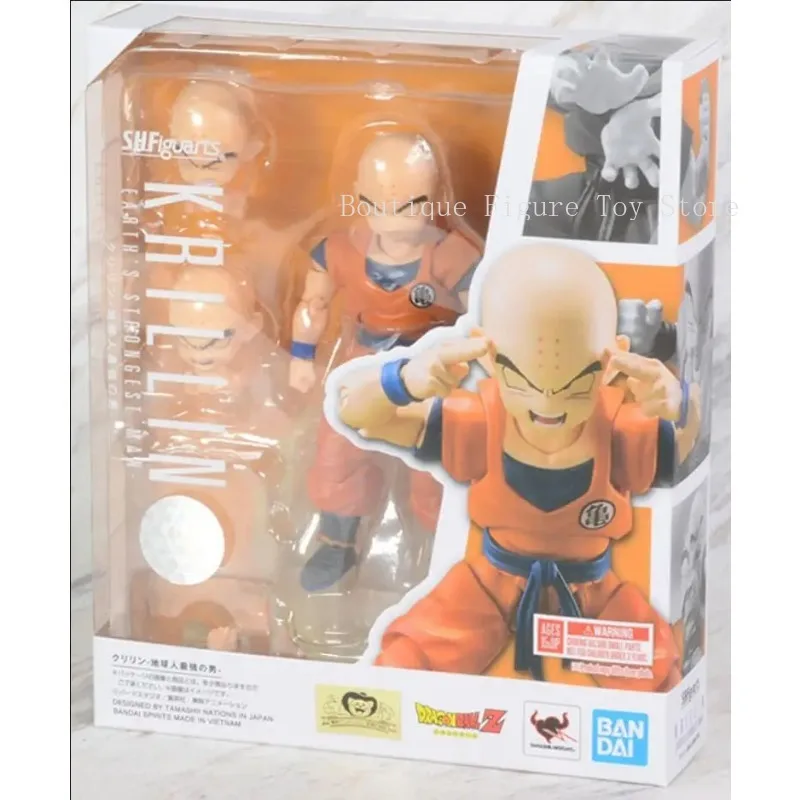 

100% Original Sh Figuarts Shf Dragon Ball Krillin 2.0 Earth's Strongest Man Action Figure Model Toys Anime Figura Gift
