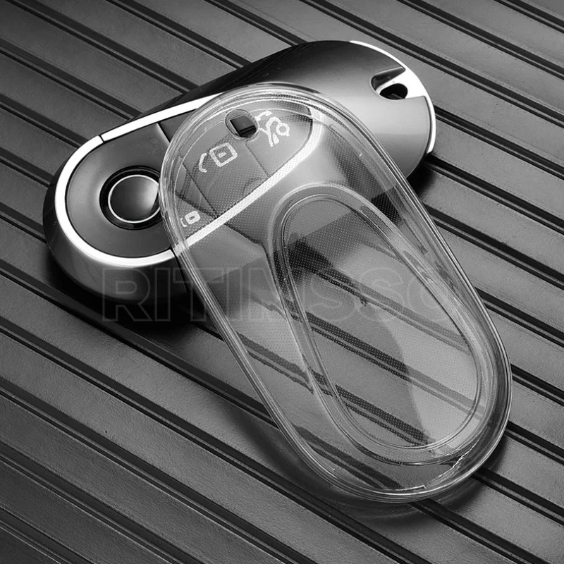 Прозрачный чехол из ТПУ для автомобильного ключа для Mercedes Benz 2022 C S Class W206 W223 S350 C260 C300 S400 S450 S500, защитный чехол для ключа Прозрачный чехол из ТПУ для автомобильного ключа для Mercedes Benz 2022 C S Class W206 W223 S350 C260 C300 S400 S450 S500, защитный чехол для ключа
