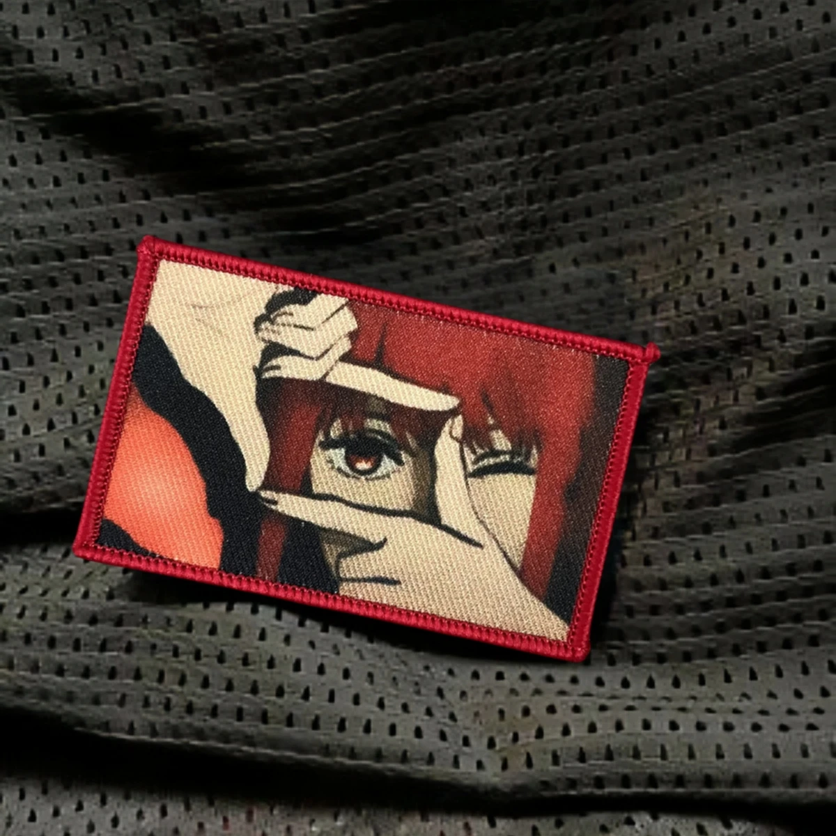 Anime Chainsaw Man Tactical Patch Makima Morale Badge Military Armband Printed Hook and Loop Patches Clothing Backpack Sticker