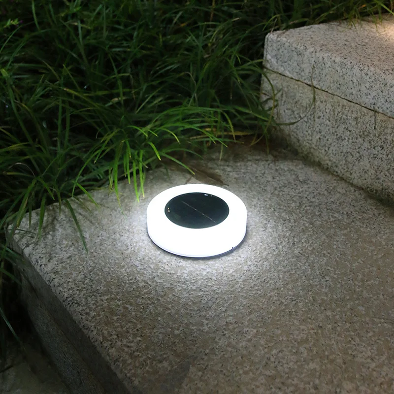 LED Solar Lawn Yard Night Light Solar Power Garden Outdoor Floor Under Ground  Decking Stairs Home Christmas Decoration Lamp