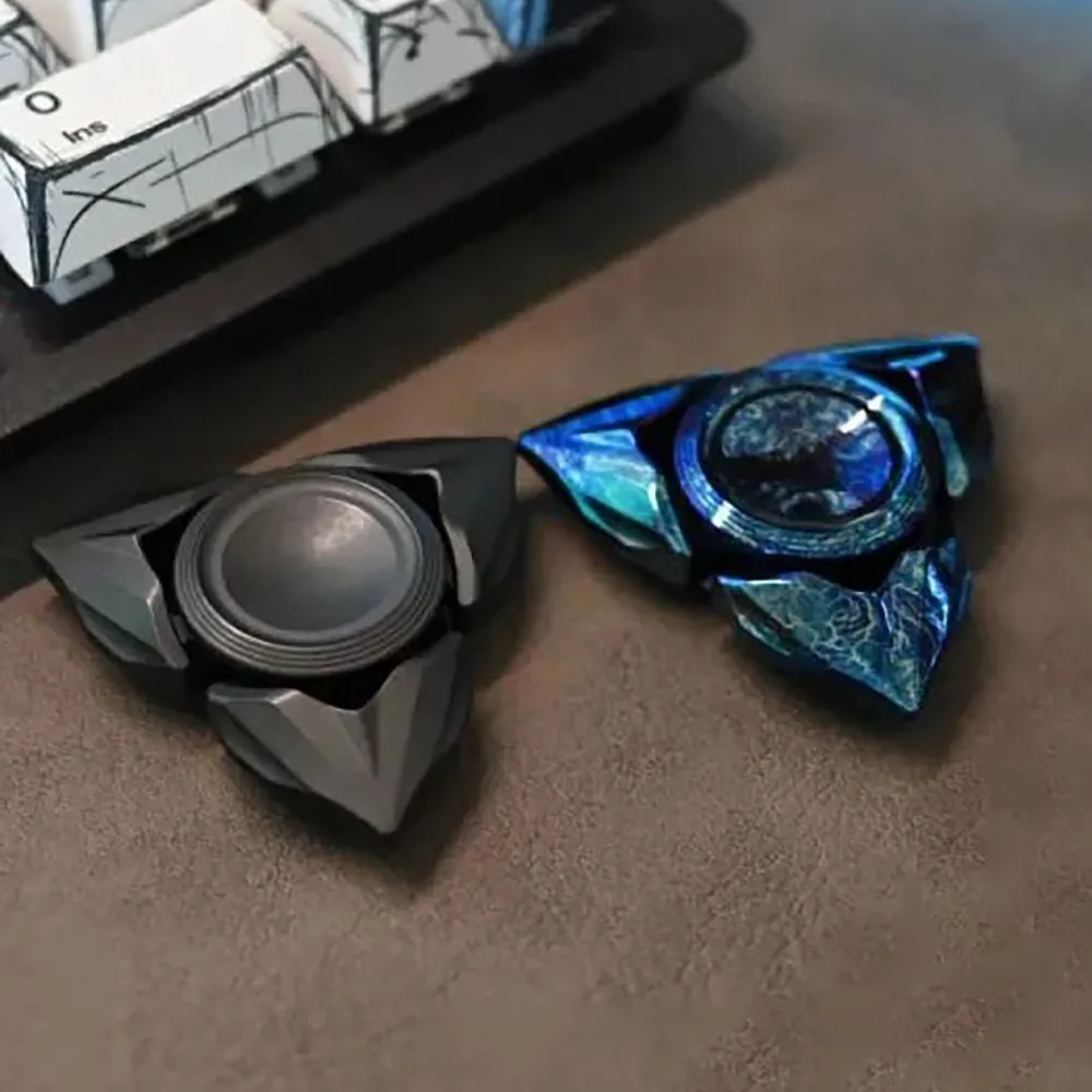 Jogo mágico edc sagitário fidget spinner brinquedos para adultos projetos originais três lâminas fidget spinner giroscópio