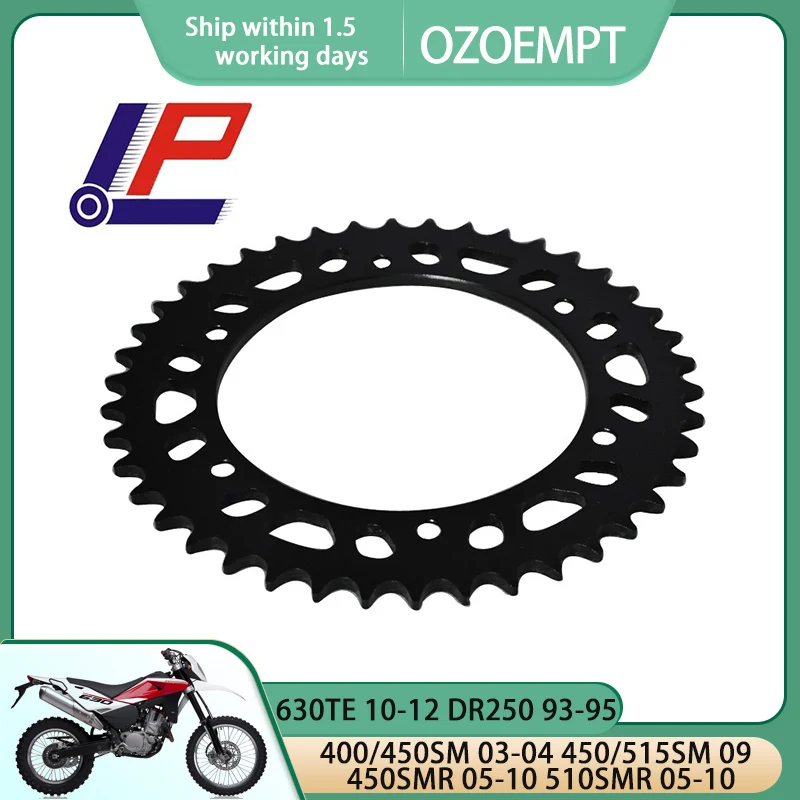 

OZOEMPT 520-42T Motorcycle Rear Sprocket Apply to 400/450SM 03-04 450/515SM 09 450SMR 05-10 510SMR 05-10 630TE 10-12 DR250 93-95