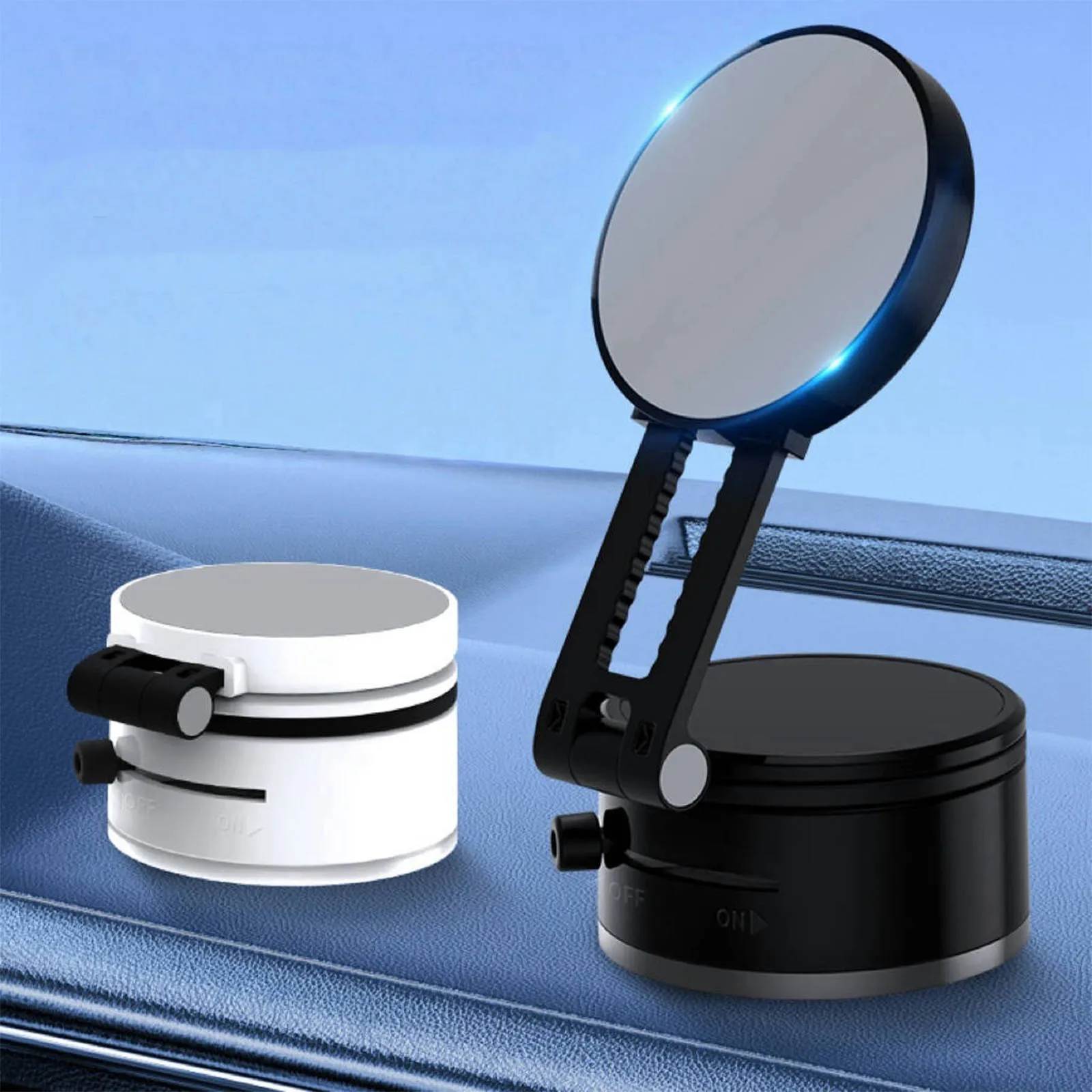 

360° Rotation Vacuum Suction Cup Mount Magnetic Car Phone Holder for Vehicle Navigation