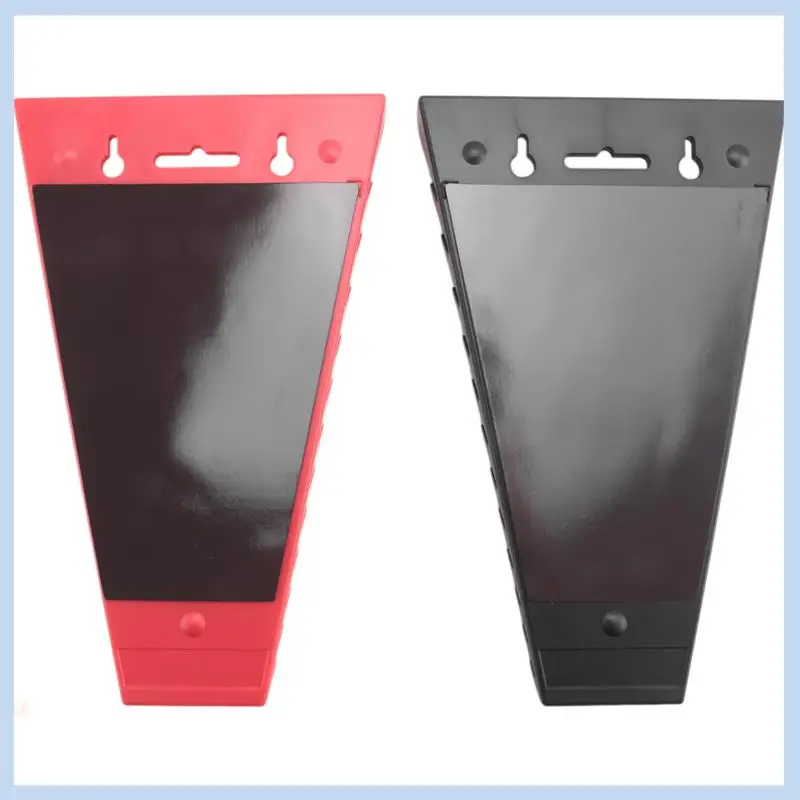 AS63-64 Slot Wrench Organizer Big Tool Box Red & Black ABS For Tool Boxes And Walls, Suitable For SAE And Metric Wrench Storage