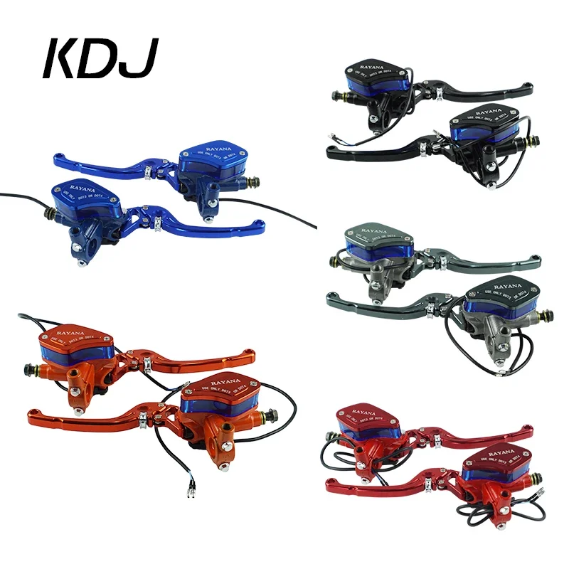 A Pair of Motorcycle Universal lever Adjustable Handle Hydraulic clutch Brake Pump Master Cylinder For Honda Yamaha Suzuki