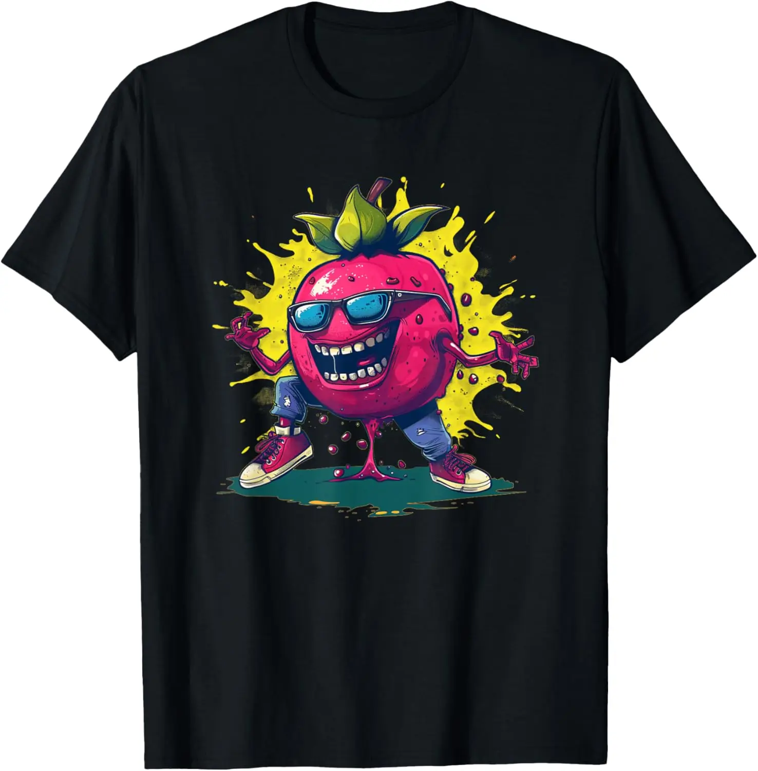 

Pomegranate rocking Kicks with Sunglasses Costume T-Shirt