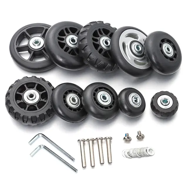 2Pcs Universal Replace Wheels Suitcase Parts Durable Replacement Axles Caster Wheel Repair Tools Kit Silent Caster With Screw 3 2Pcs Universal Replace Wheels Suitcase Parts Durable Replacement Axles Caster Wheel Repair Tools Kit Silent Caster With – view 3