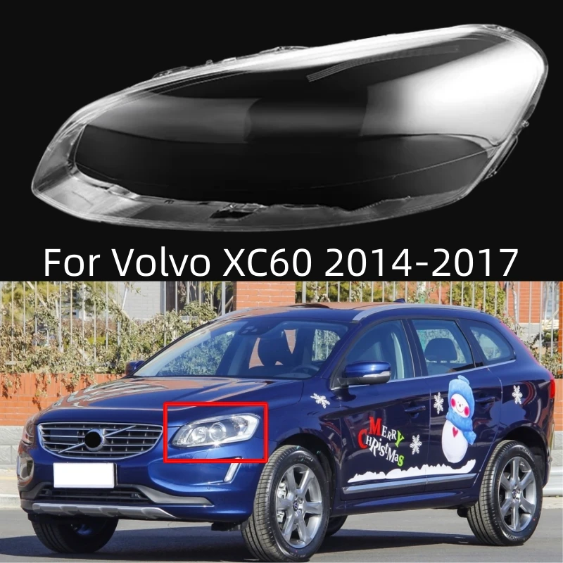 

Для Volvo XC60 2014 2015 2016 2017, автомобильные фары, прозрачные линзы, прозрачная крышка, автоаксессуары