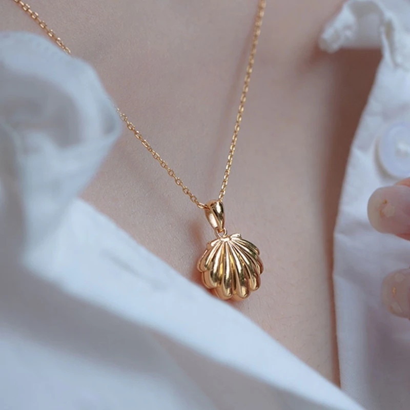 Trendy Gold Plated Shell Charm Choker With Freshwater Pearls For Daily Wear Date image 4