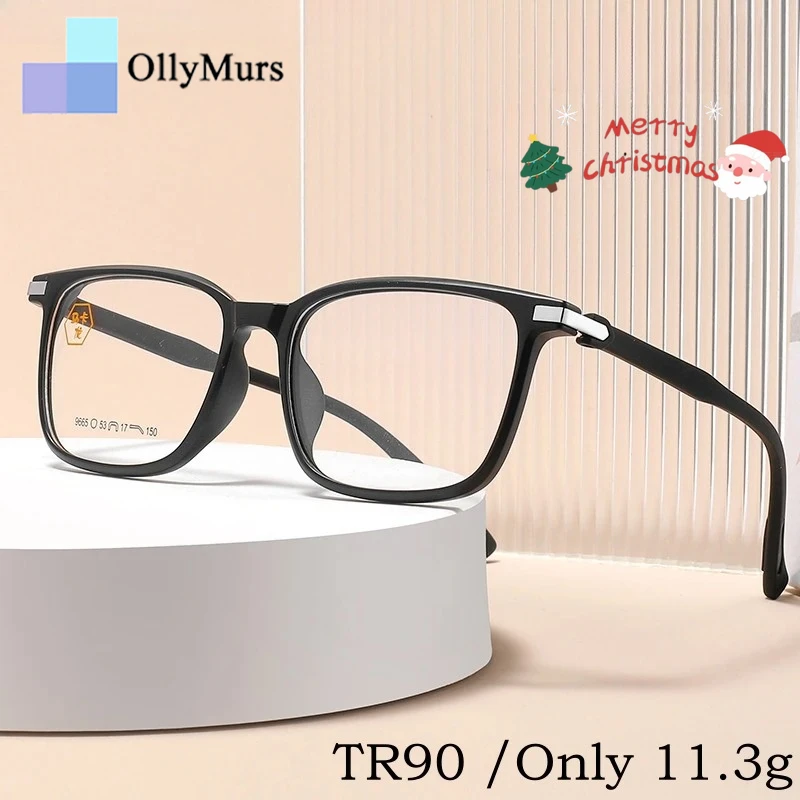 

OLLYMURS ультра-легкие модные гибкие очки TR90, женские ретро квадратные оптические очки с маленьким лицом, оправа для очков по рецепту, мужские 9665