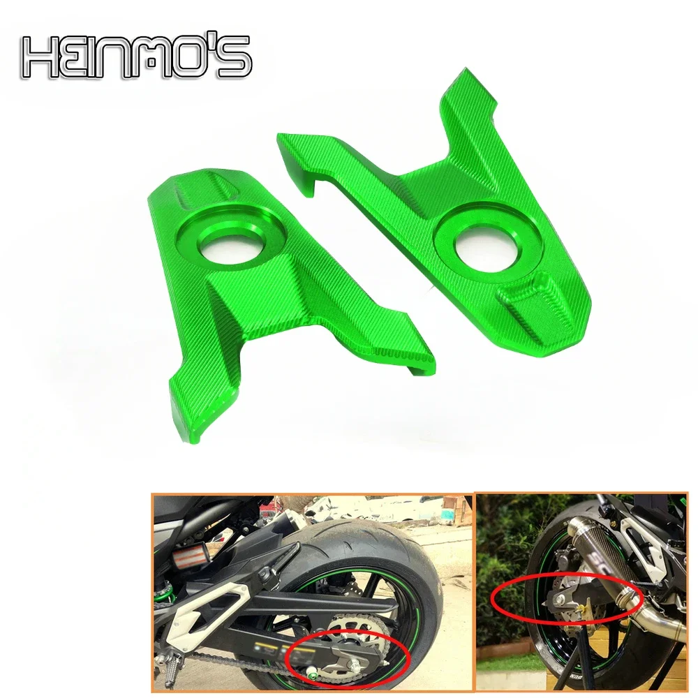 

For KAWASAKI Z800 Z 800 2013 2014 2015 2016 2017 2018 2019 Rear Fork Axle Chain Adjuster Decoration Block Accessories