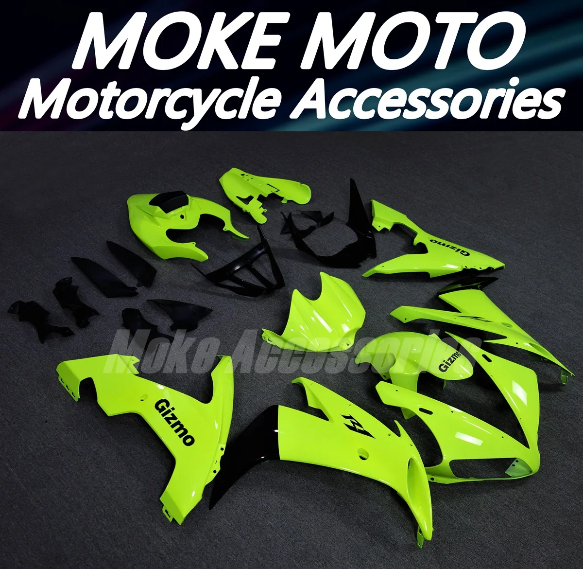 Motorcycle Fairings Kit Fit For Yzf R1 2004 2005 2006 Bodywork Set High Quality Abs Injection Neon fluorescence Black