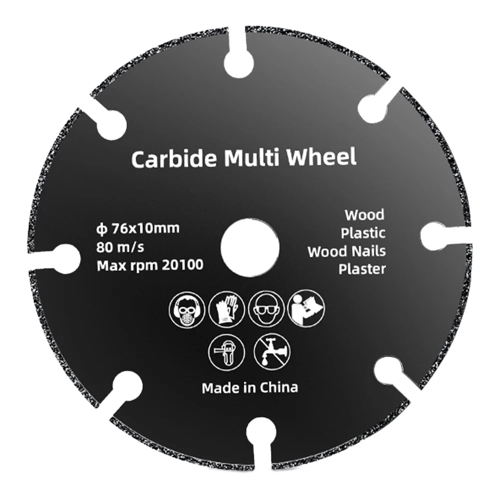 

10pcs 76MM Saw Disc Multitool Saw Blade Wood Cutter Angle Grinder For Wood Carbide Saw Blades Wood Cutting Disk Cutting Wood
