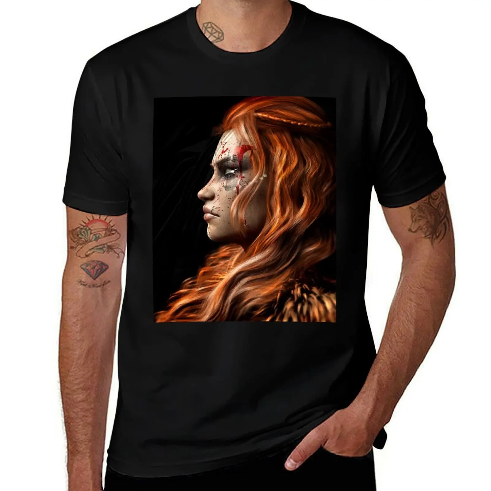 

Queen Boudica T-Shirt man t shirt luxury t shirts for man cotton soft t shirts for man slim fit T-shirt