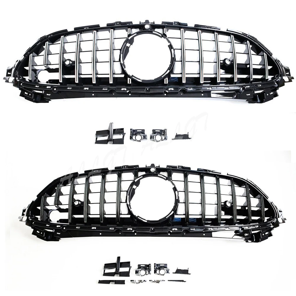 Front Racing Facelift Radiator Billet Bumper Grille Upper Cover For Mercedes-Benz R231 SL-Class 2024+