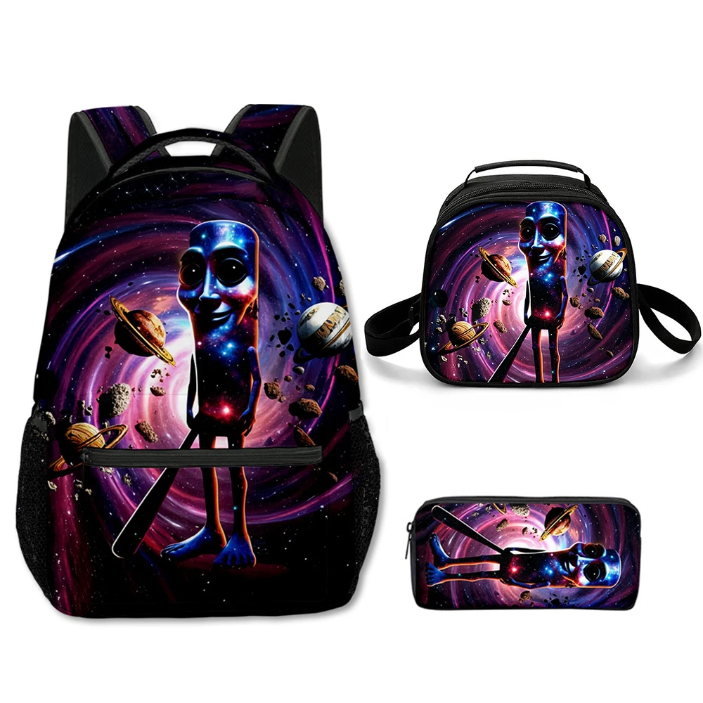 

Популярная новинка, крутая мультяшная сумка tungtungtung с 3D принтом, 3 шт./компл., школьные сумки, рюкзак для ноутбука, сумка через плечо, сумка для обеда, пенал