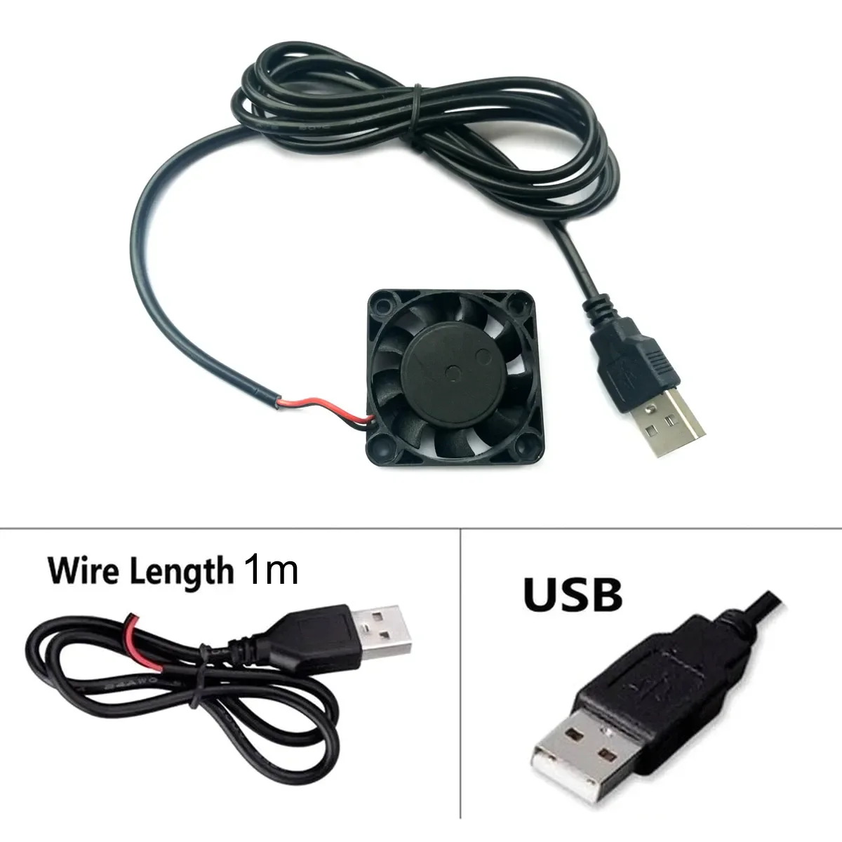 

5 В USB 40 мм x 10 мм 9 лопастей Маленький бесщеточный охлаждающий вентилятор постоянного тока 40x40x10 мм 4010
