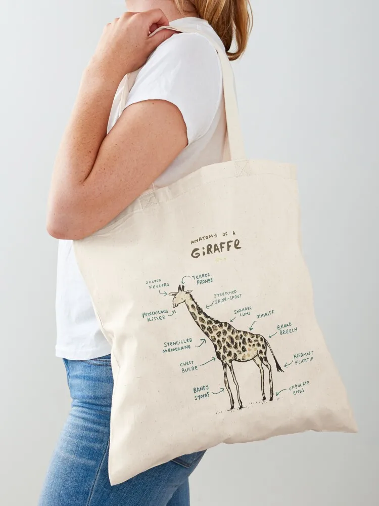 

Anatomy of a Giraffe Tote Bag Big bag bag luxury women Lady Women's shopper