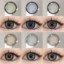 UYAAI 1 Pair Natural Color Contact Lenses for Eyes Brown Lenses Blue Eye Contacts Green Fashion Lenses Gray Colored Lenses
